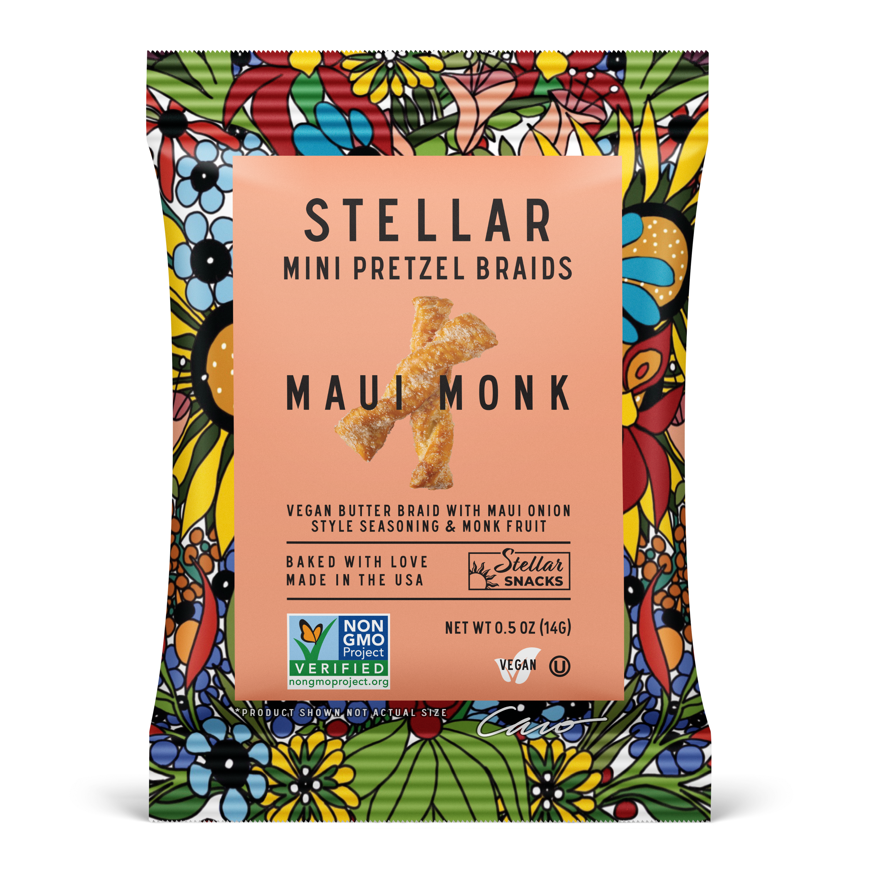 Stellar Pretzel Braids Maui Monk 0.5oz 70-Pack – Stellar Snacks