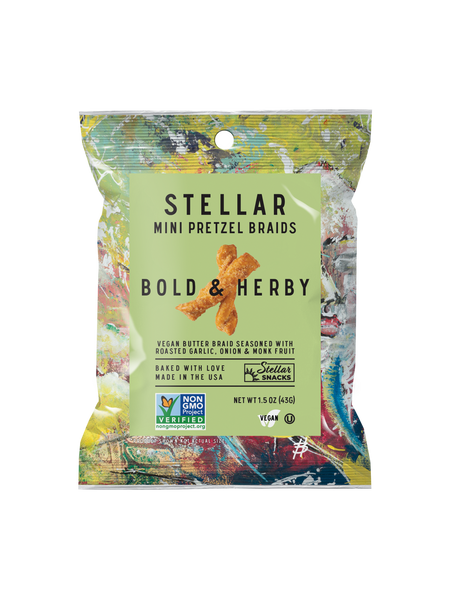 An image of the Bold and Herby 1.5 ounce pretzels
