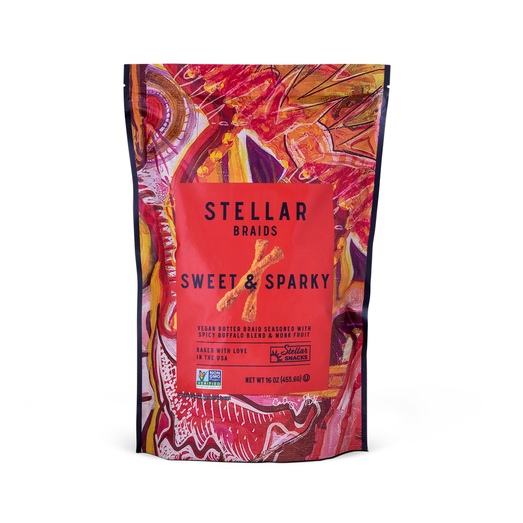 An image of Stellar Snacks' 16 ounce Sweet and Sparky pretzels