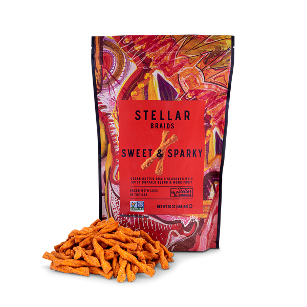 An image of Stellar Snacks' 16 ounce Sweet and Sparky pretzels